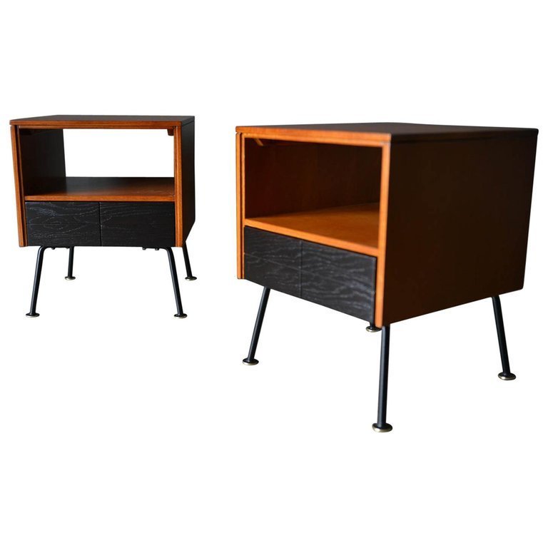 Raymond Loewy For Mengel Pair Of Side Tables Ca 1950 The Modern