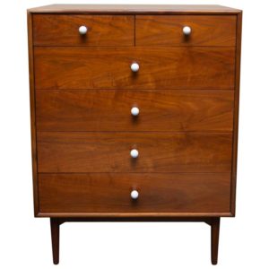 Kipp Stewart Walnut Highboy for Drexel Declaration, ca. 1960
