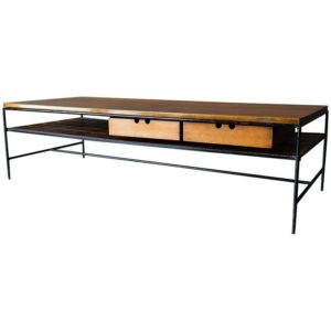 Paul McCobb Maple and Iron Coffee Table, circa 1955