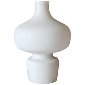 Opaline Blown Glass Lamp by Uno Westerberg for Böhlmarks, Sweden, circa 1965