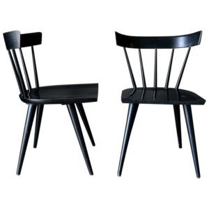 Pair of Paul McCobb Planner Group Chairs in Black, circa 1955