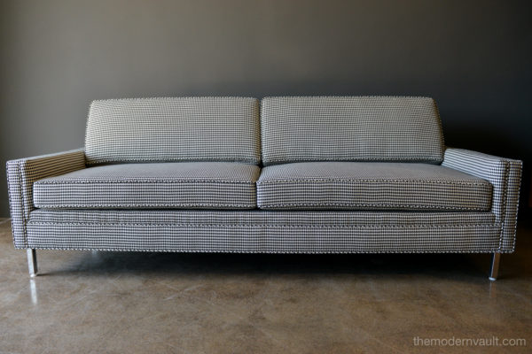 Mid Century Modern Sofa In Black And