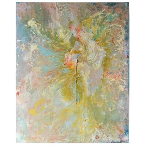 Original Green Abstract Acrylic on Canvas by Brandon Charles Weber