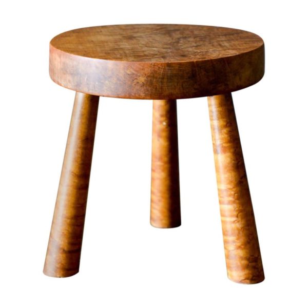 Charlotte Perriand Style Wooden Stool, circa 1950