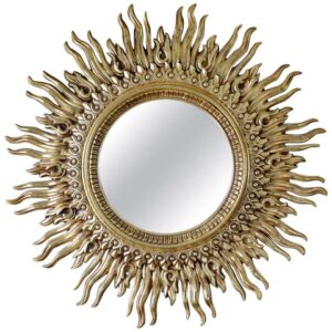 Large Vintage Sunburst Mirror, circa 1970