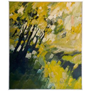 Vintage Abstract Oil on Canvas by John Nelson Gallery Pasadena, CA, 1969