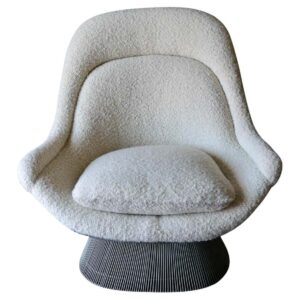 Warren Platner Model 1705 'Easy Chair' for Knoll in Pierre Frey Boucle, ca. 1970