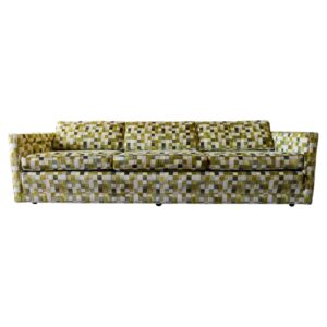 W&J Sloane Mid-Century Modern Sofa with Jack Lenor Larsen Velvet, ca. 1970