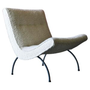Milo Baughman Iron Base Scoop Chair, ca. 1950