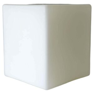 Frosted Glass Cube Table or Desk Lamp by Laurel, ca. 1970